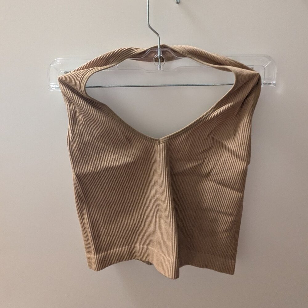 Sunday Best tan halter top